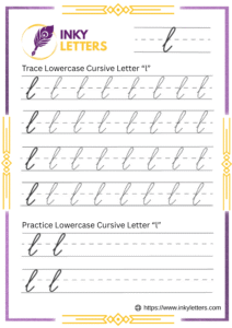 Lr Cursive Cursive L - Worksheets and Tutorial (Uppercase + Lowercase)