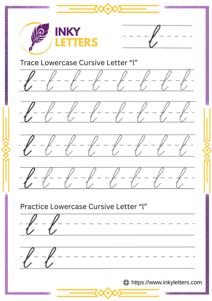 Lowercase Cursive l