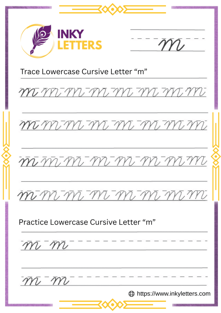 Lowercase Cursive m