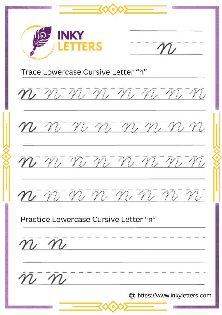 Lowercase Cursive n