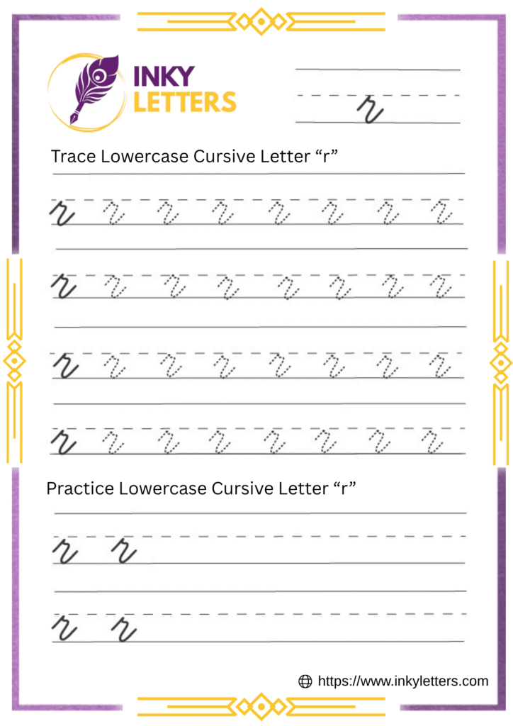 Lowercase Cursive r
