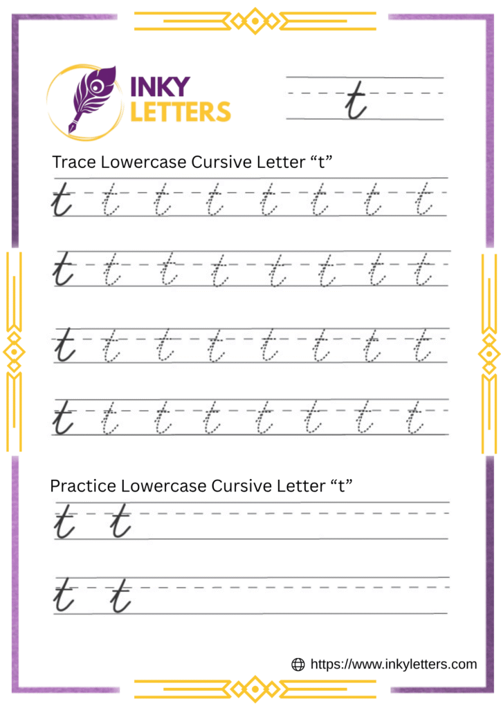 Lowercase Cursive t