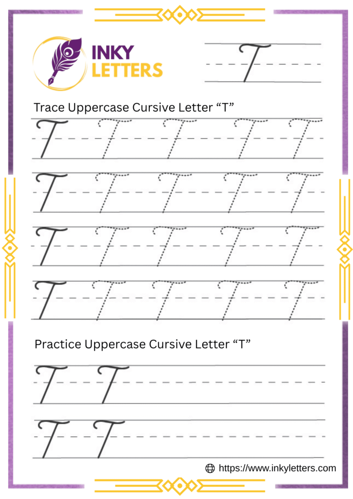 Uppercase Cursive T