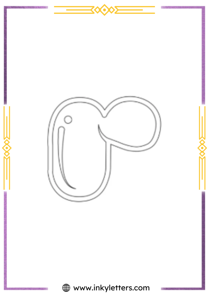 Blobby Chug Lowercase Bubble Letter r