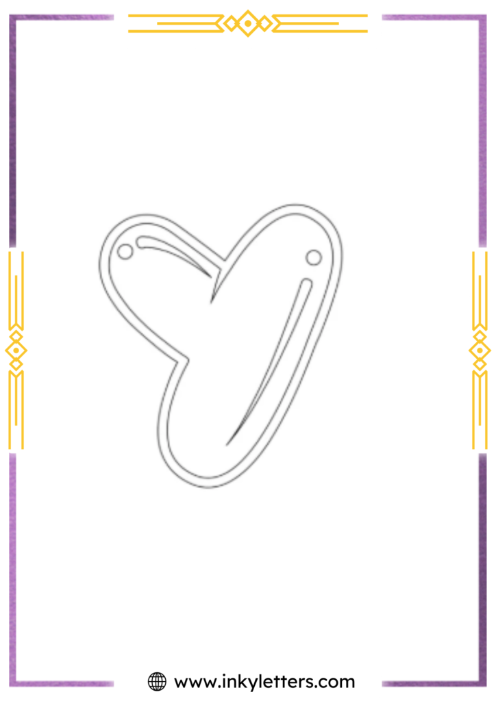 Blobby Chug Lowercase Bubble Letter y