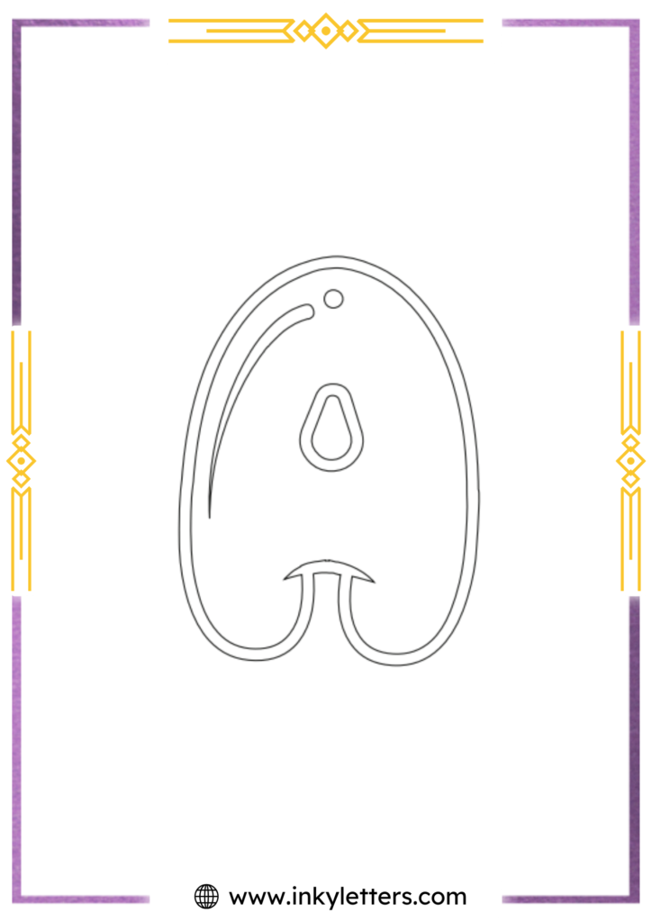 Blobby Chug uppercase Bubble Letter a