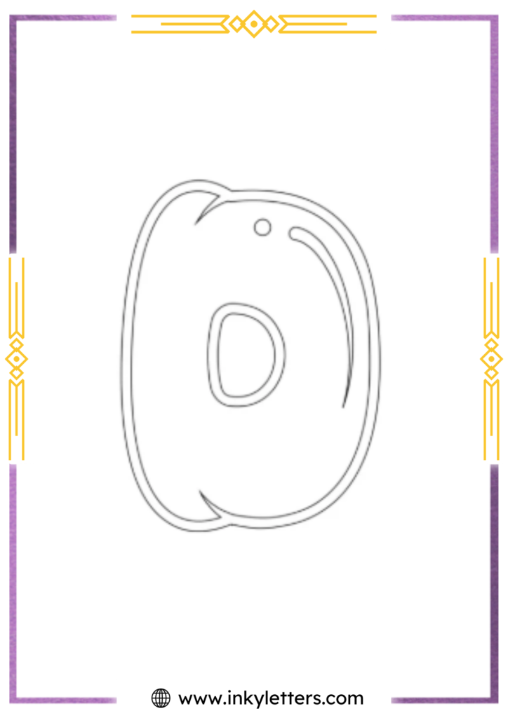 Blobby Chug uppercase Bubble Letter d