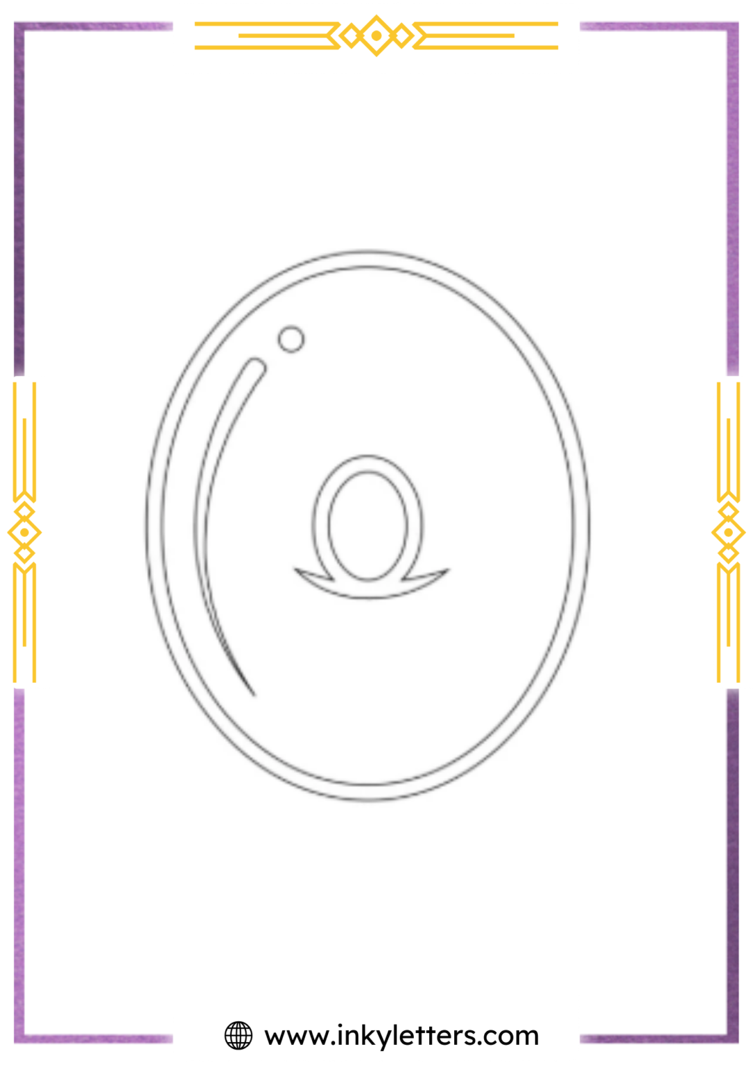 O2 Bubble Letters Free Printable Bubble Letter O - Inky Letters