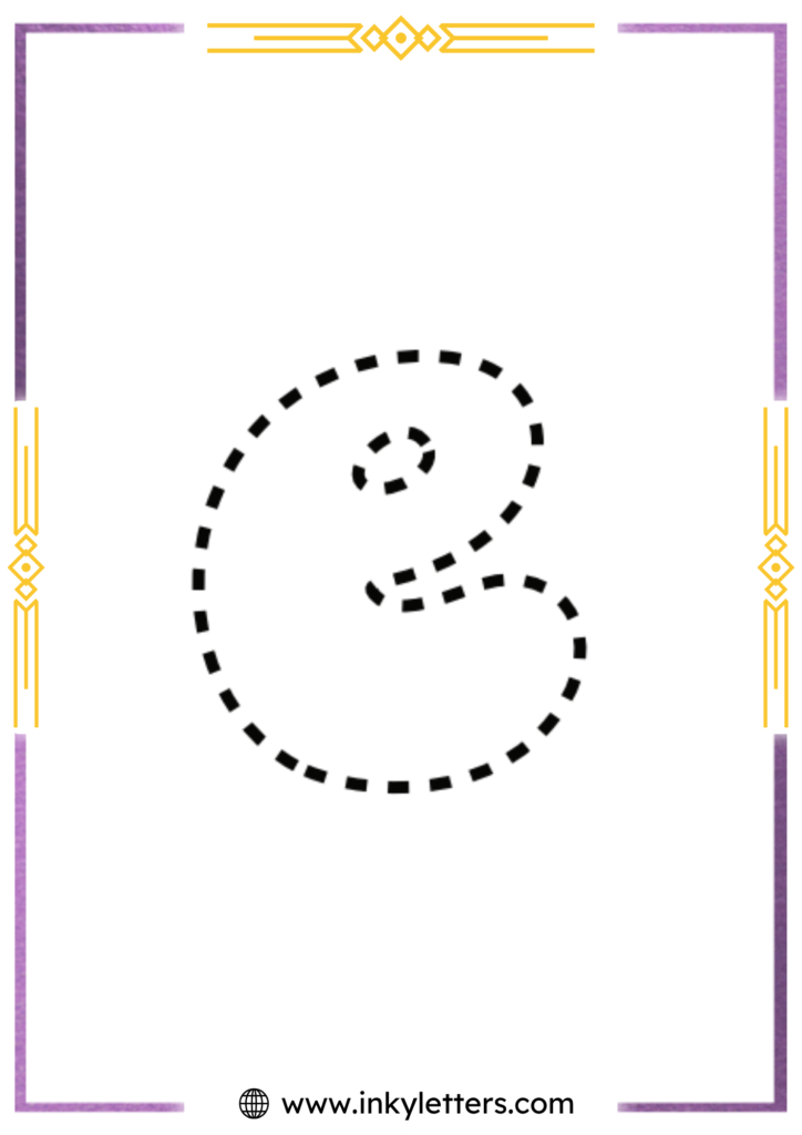 Funky Smiley Lowercase Bubble Letter e