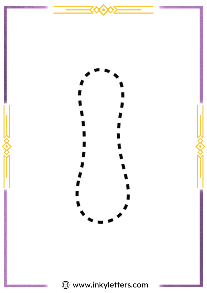 Funky Smiley Lowercase Bubble Letter l