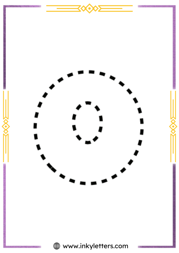 Funky Smiley Lowercase Bubble Letter o