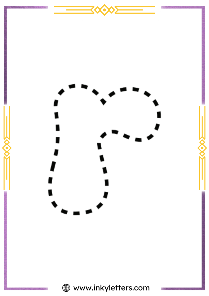 Funky Smiley Lowercase Bubble Letter r