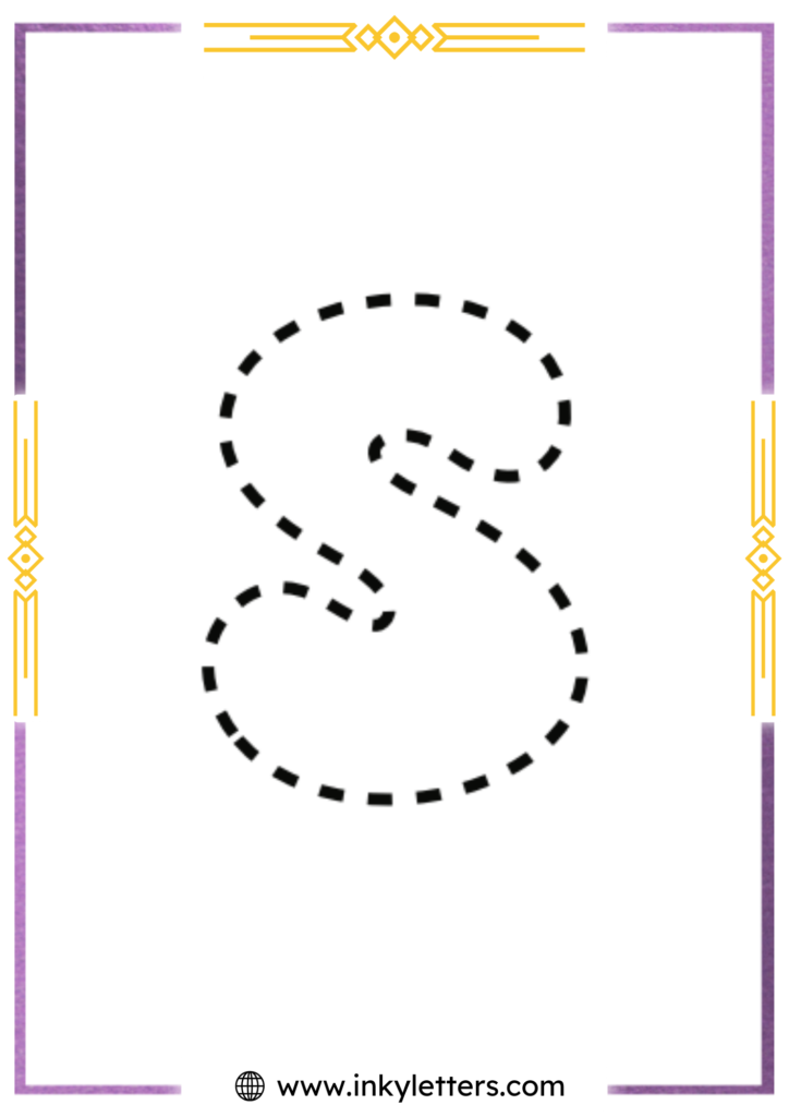 Funky Smiley Lowercase Bubble Letter s
