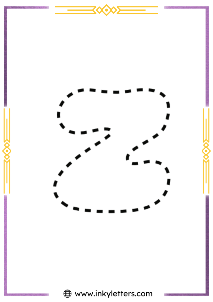 Funky Smiley Lowercase Bubble Letter z