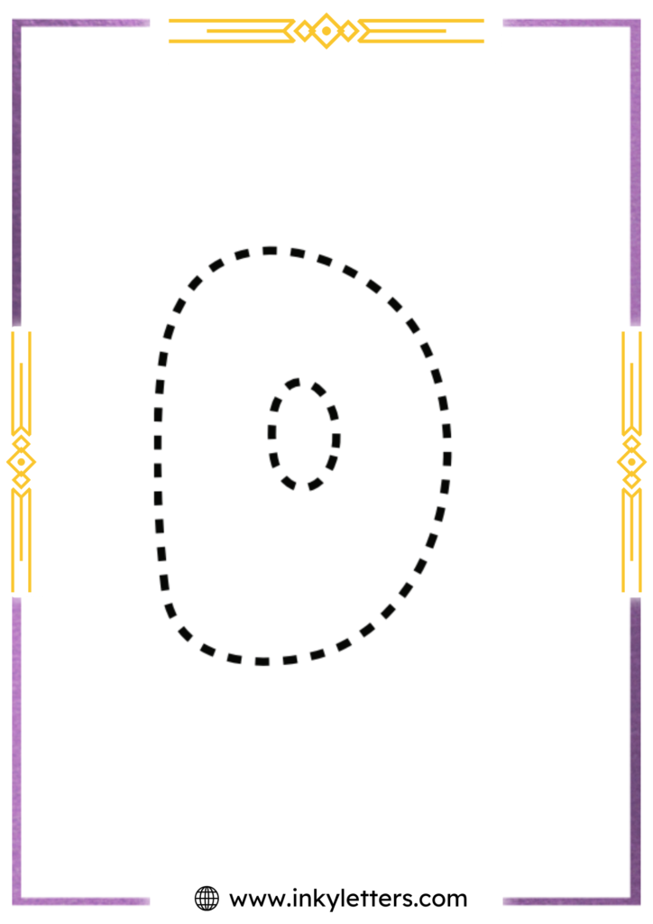 Funky Smiley Uppercase Bubble Letter d