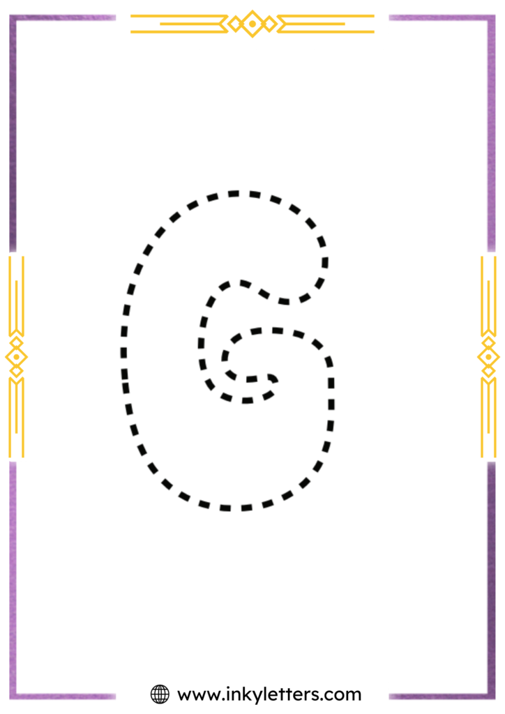 Funky Smiley Uppercase Bubble Letter g