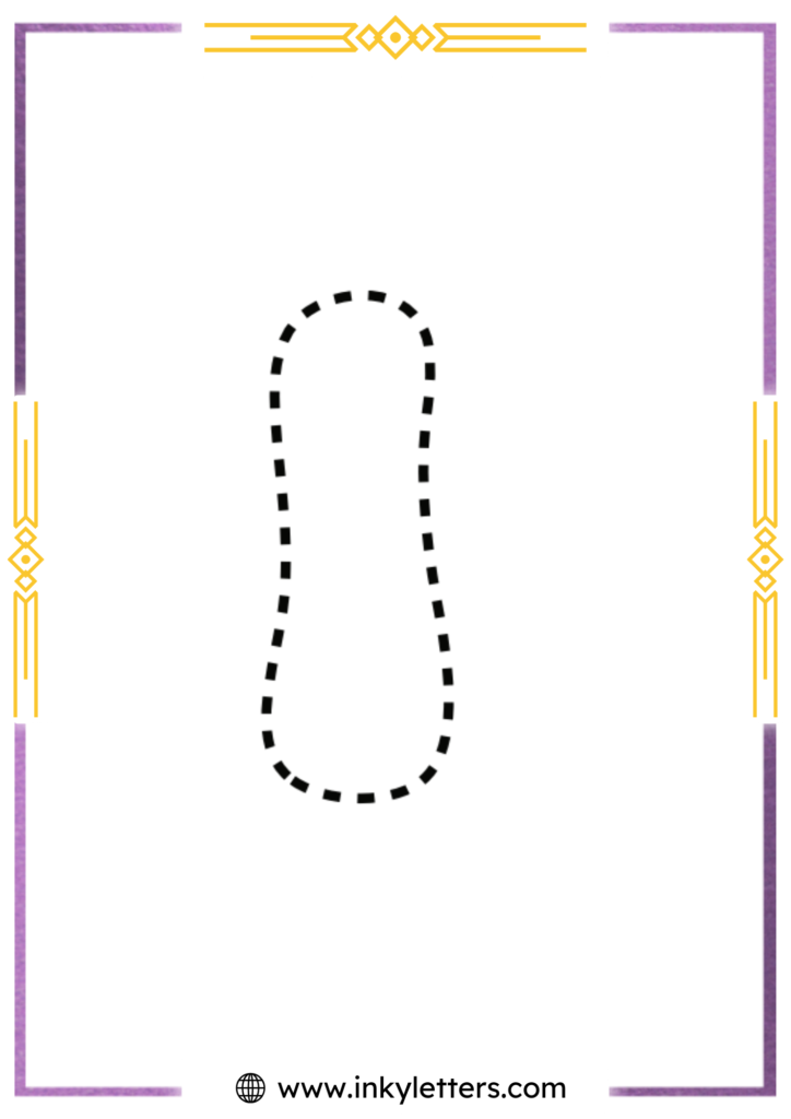 Funky Smiley Uppercase Bubble Letter i