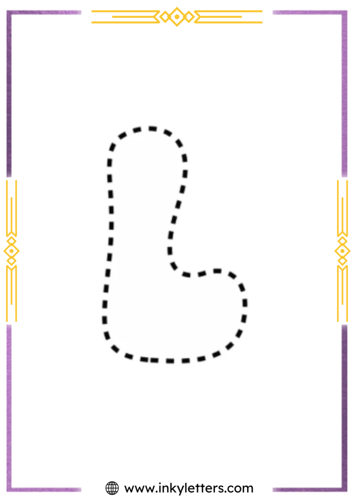 Funky Smiley Uppercase Bubble Letter l