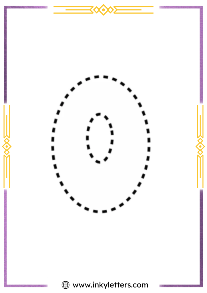 Funky Smiley Uppercase Bubble Letter o