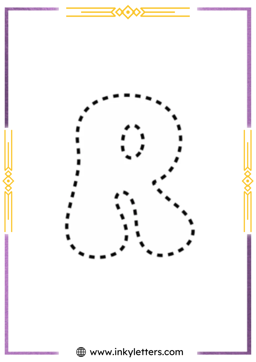Free Printable Bubble Letter R - Inky Letters