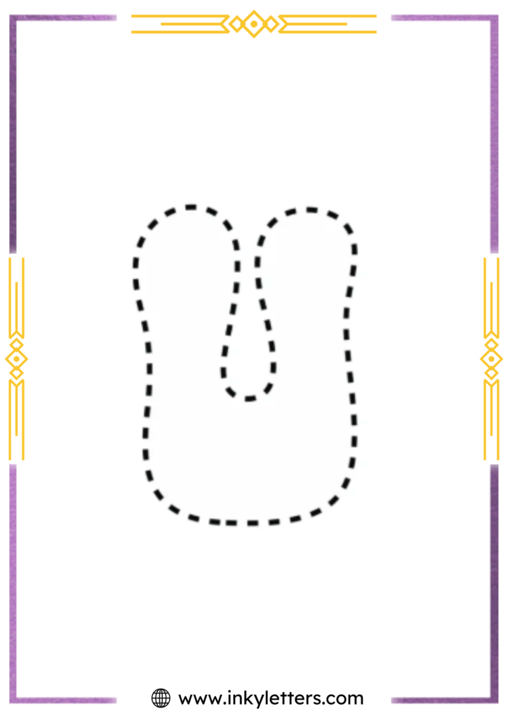 Funky Smiley Uppercase Bubble Letter u