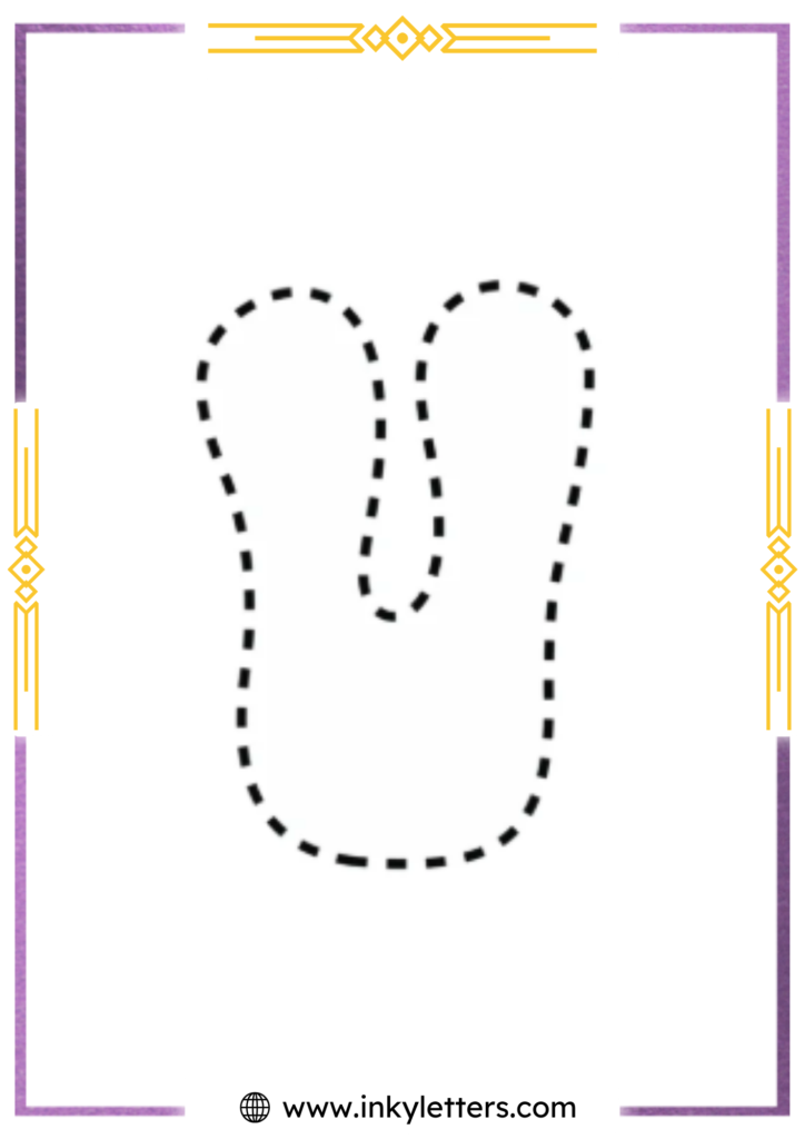 Funky Smiley Uppercase Bubble Letter v