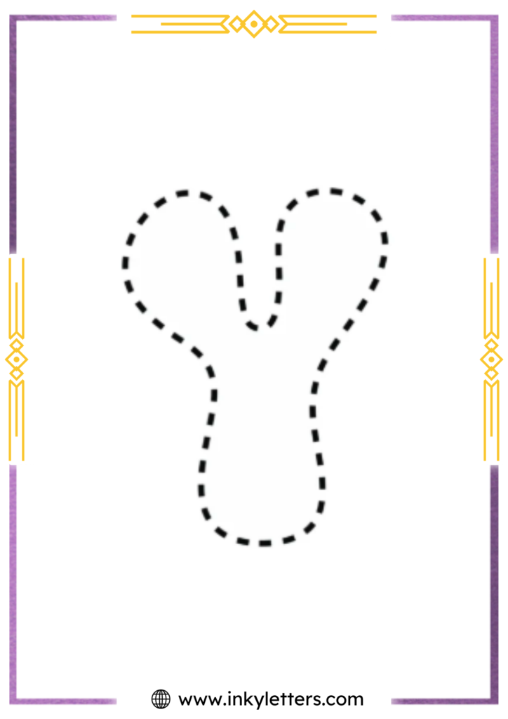 Funky Smiley Uppercase Bubble Letter y