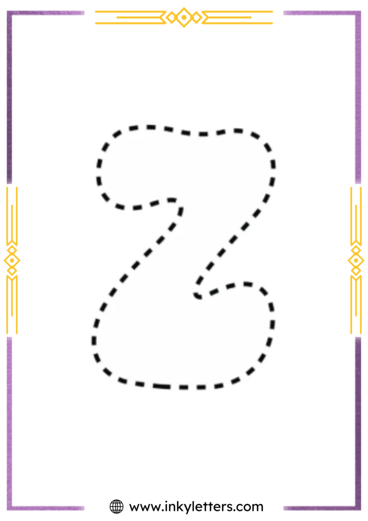 Funky Smiley Uppercase Bubble Letter z