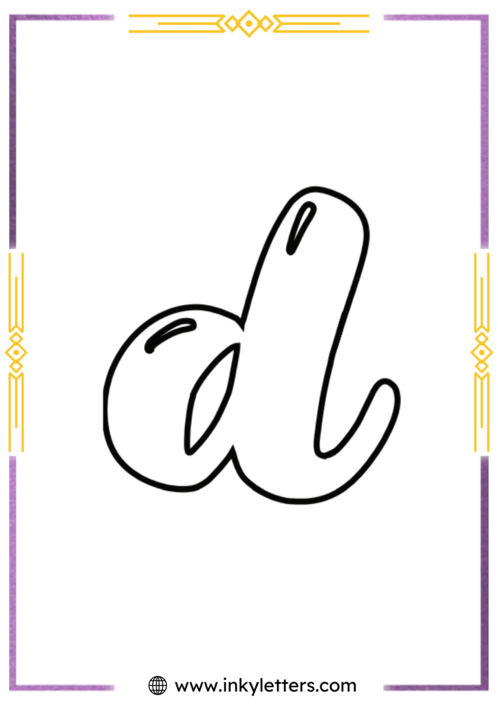 Magic Style Lowercase Bubble Letter d