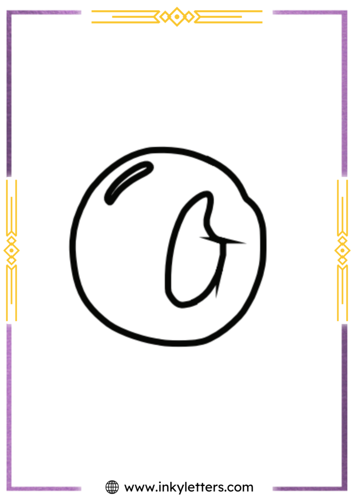 Magic Style Lowercase Bubble Letter o
