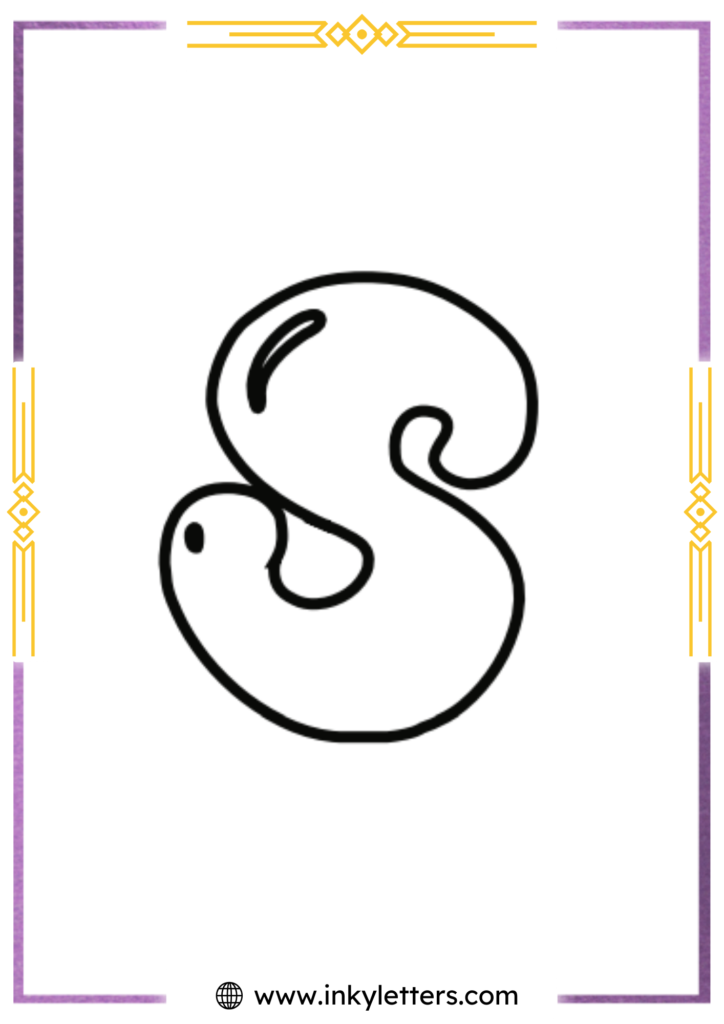 Magic Style Lowercase Bubble Letter s