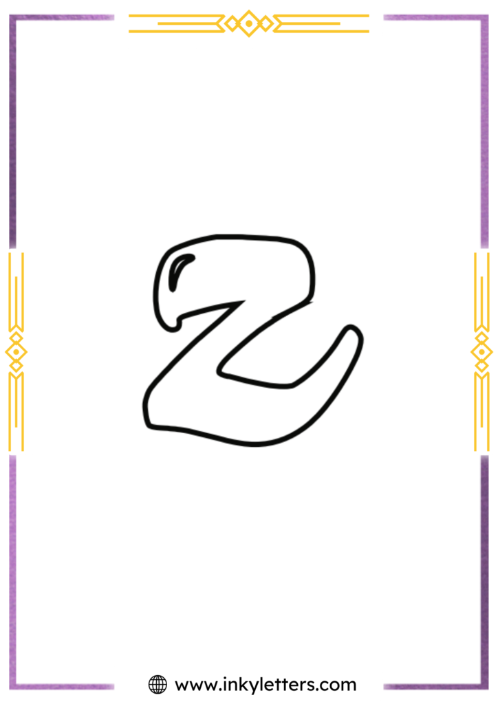 Magic Style Lowercase Bubble Letter z