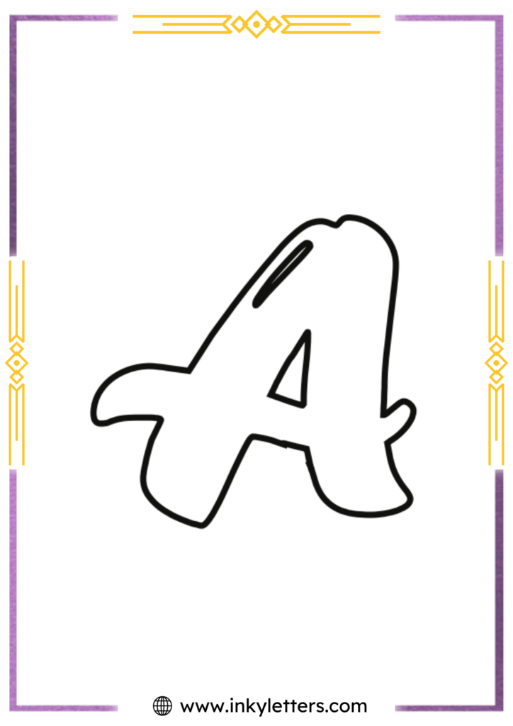 Magic Style Uppercase Bubble Letter a