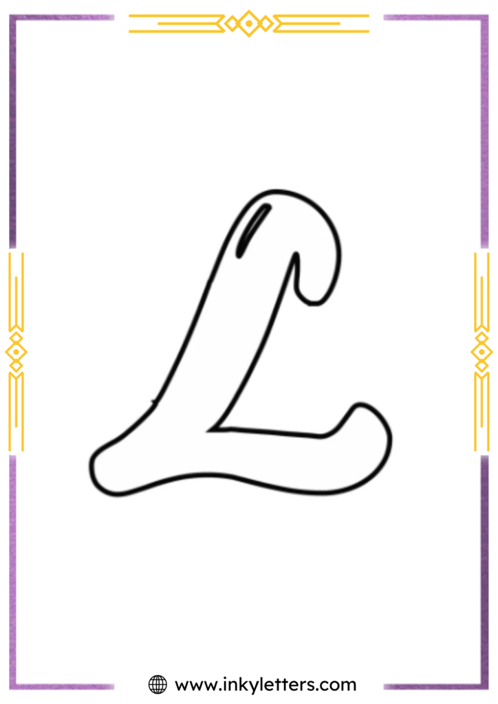 Magic Style Uppercase Bubble Letter l