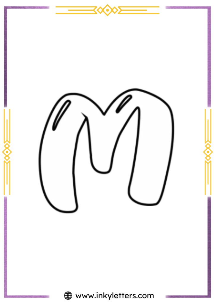 Magic Style Uppercase Bubble Letter m