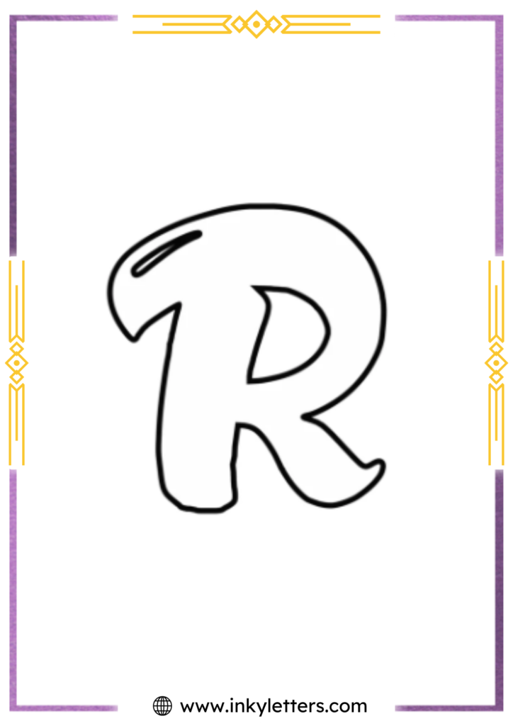 Magic Style Uppercase Bubble Letter r