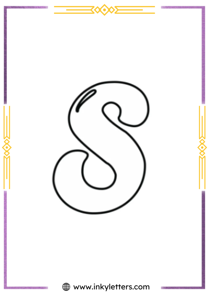 Magic Style Uppercase Bubble Letter s