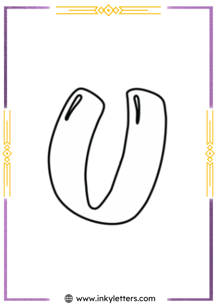 Magic Style Uppercase Bubble Letter u