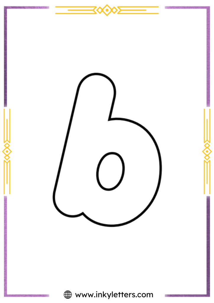 Porky's font lowercase Bubble Letter b