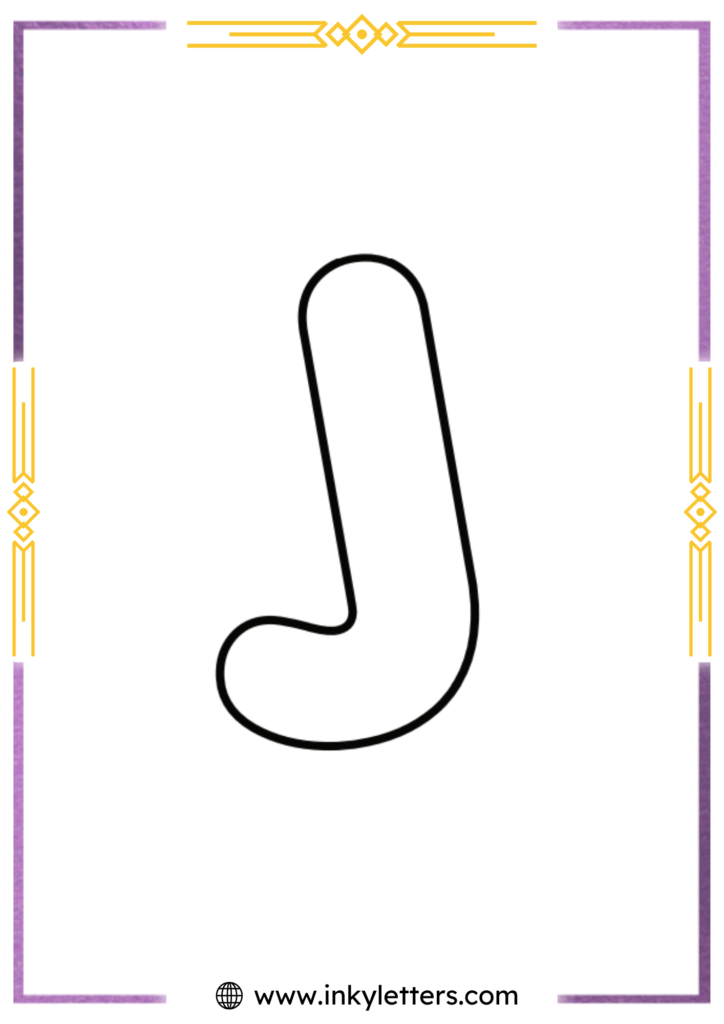 Porky's font lowercase Bubble Letter j