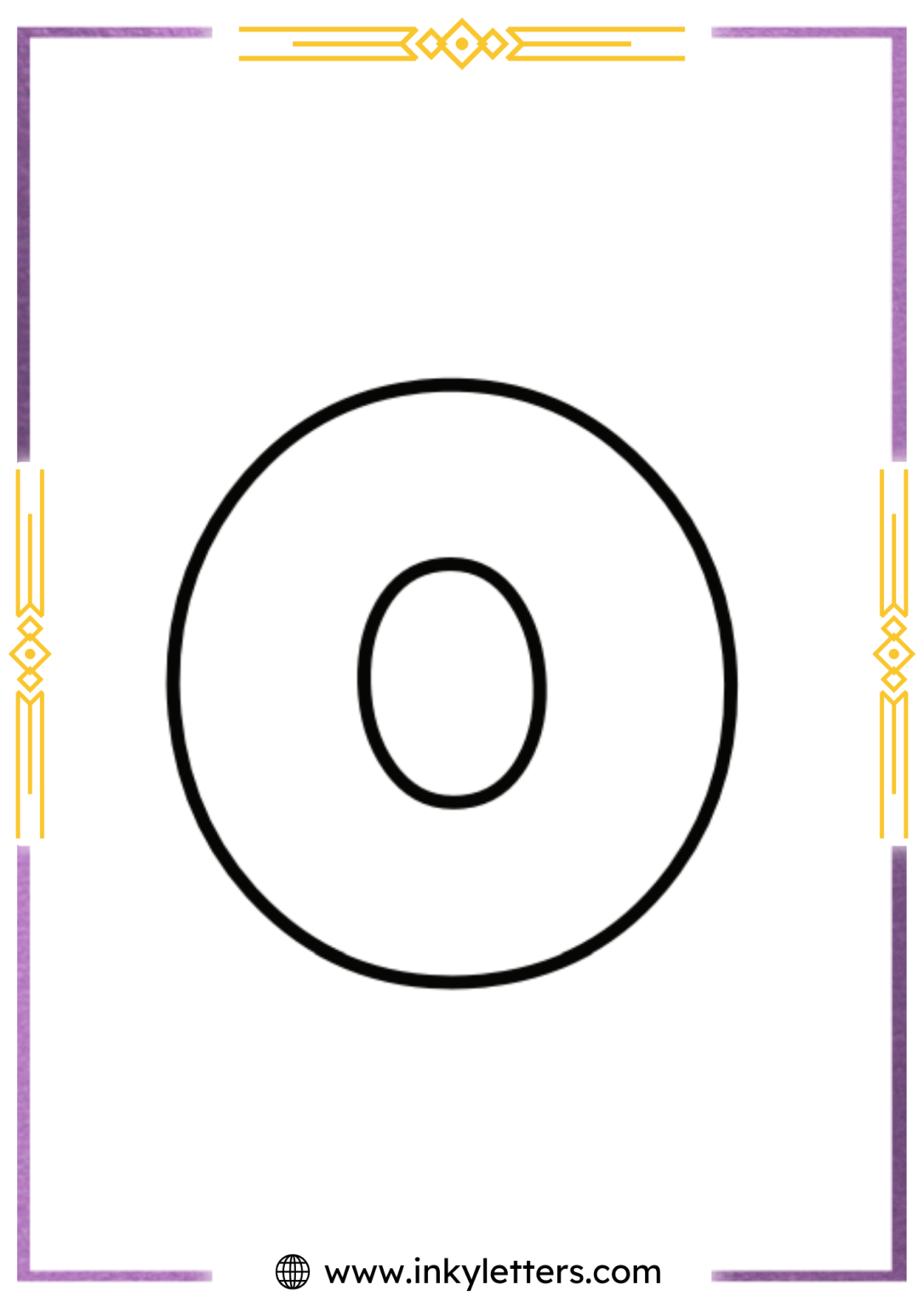O2 Bubble Letters Free Printable Bubble Letter O - Inky Letters