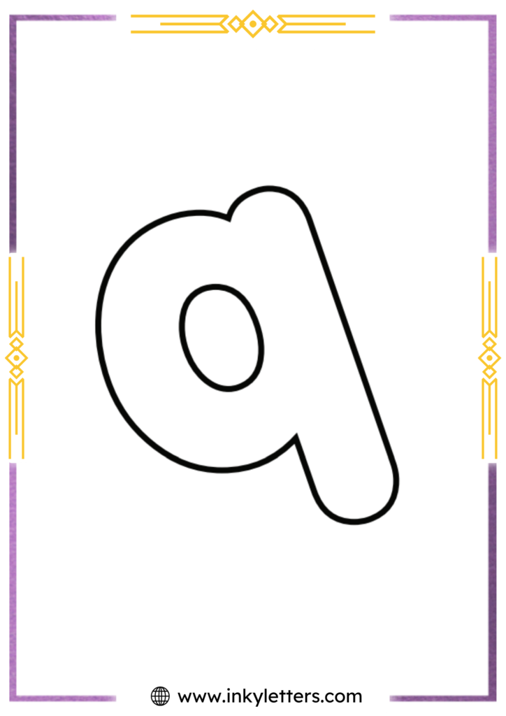 Porky's font lowercase Bubble Letter q