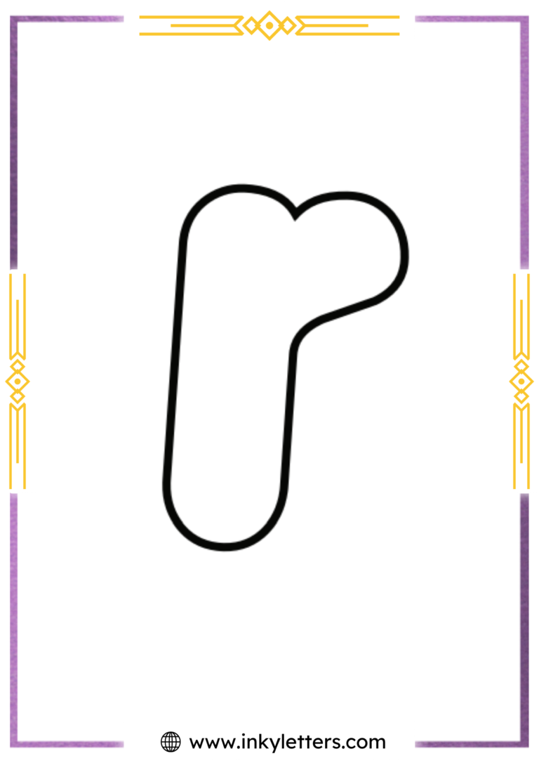 Free Printable Bubble Letter R - Inky Letters