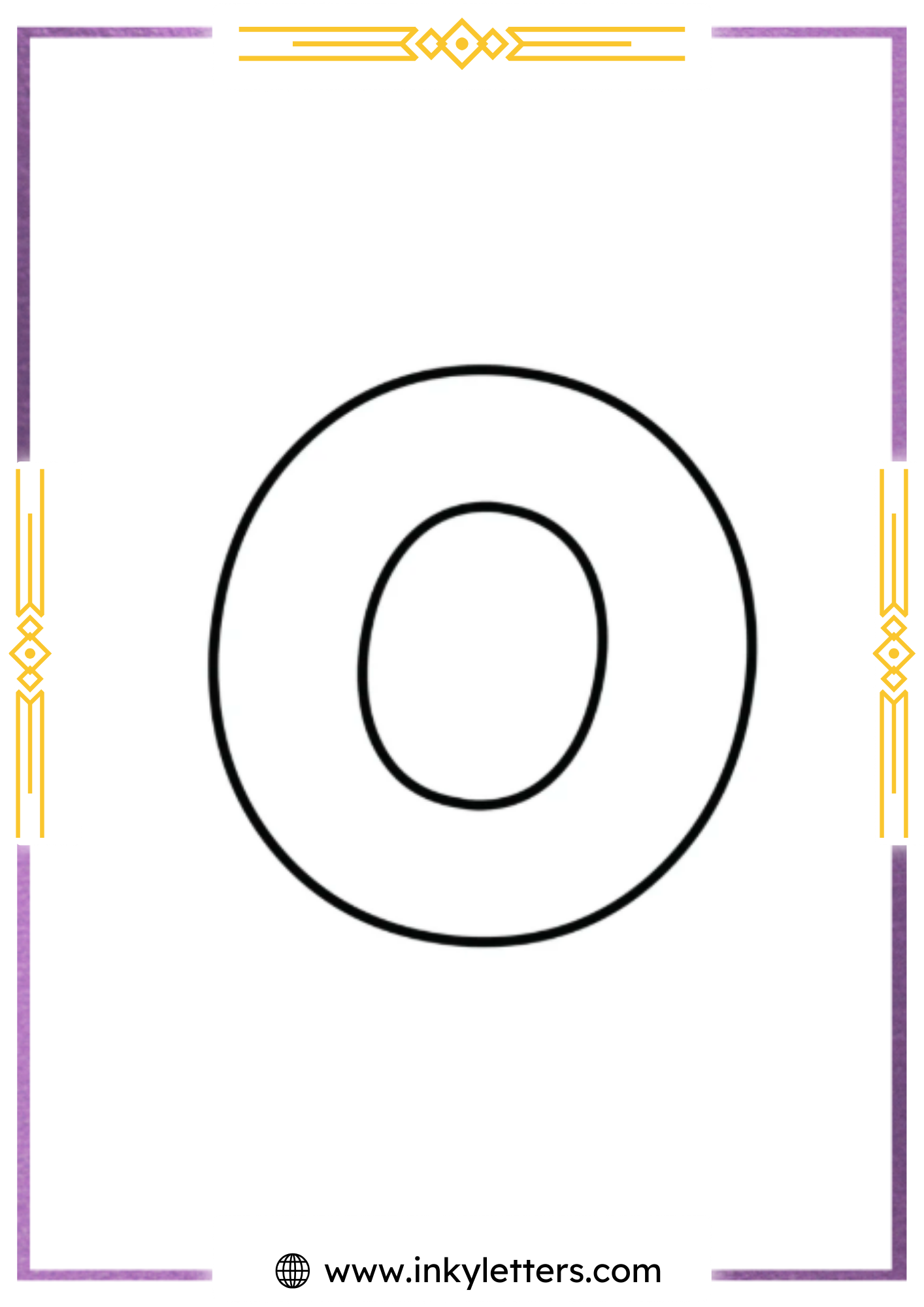 O2 Bubble Letters Free Printable Bubble Letter O - Inky Letters