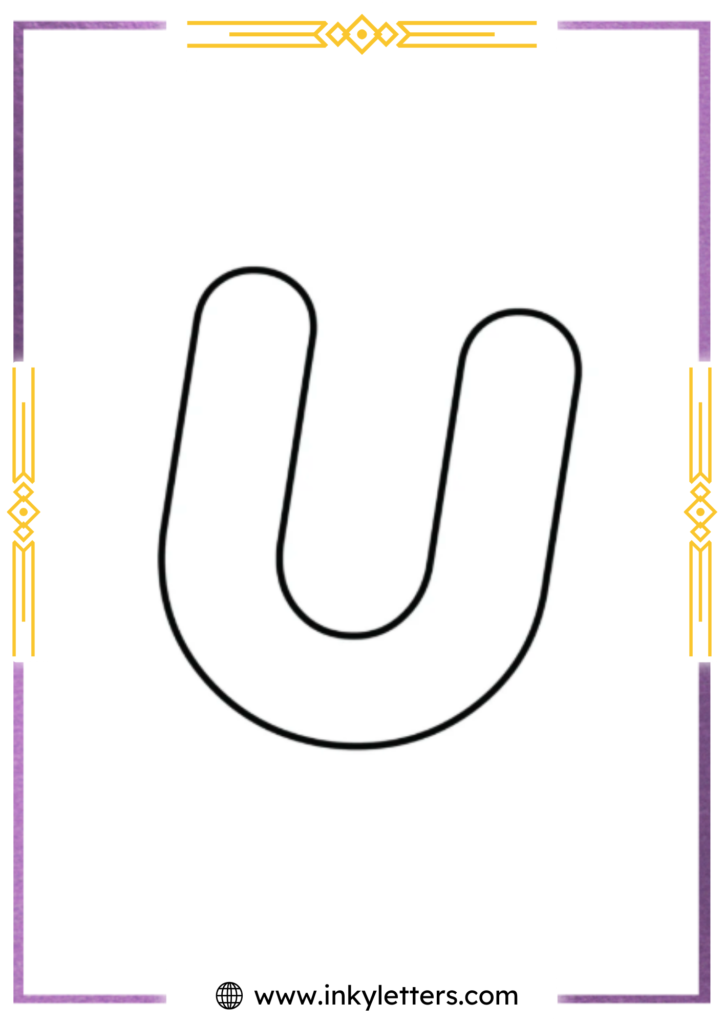 Porky's font uppercase Bubble Letter u