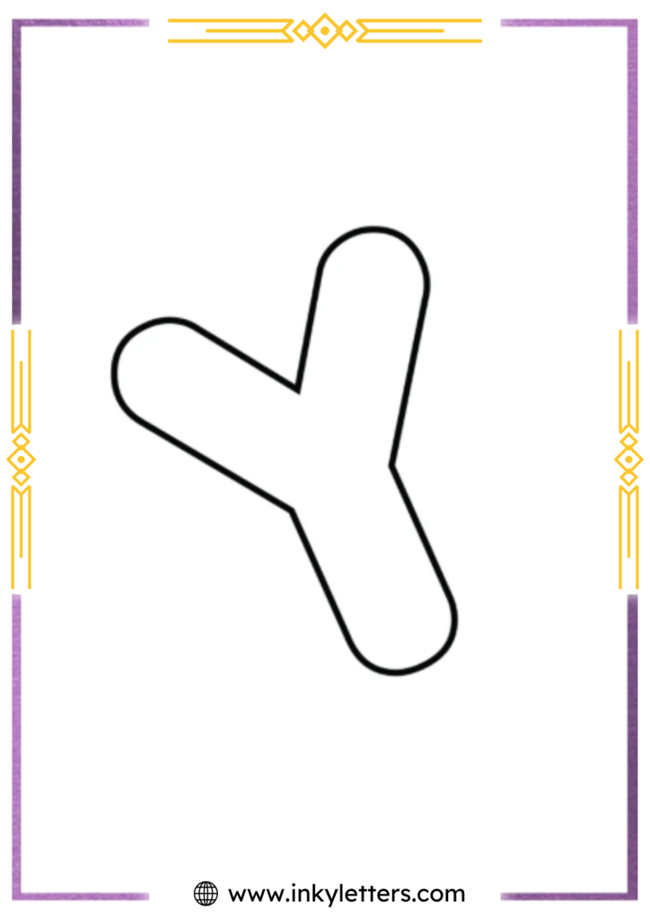 Porky's font uppercase Bubble Letter y