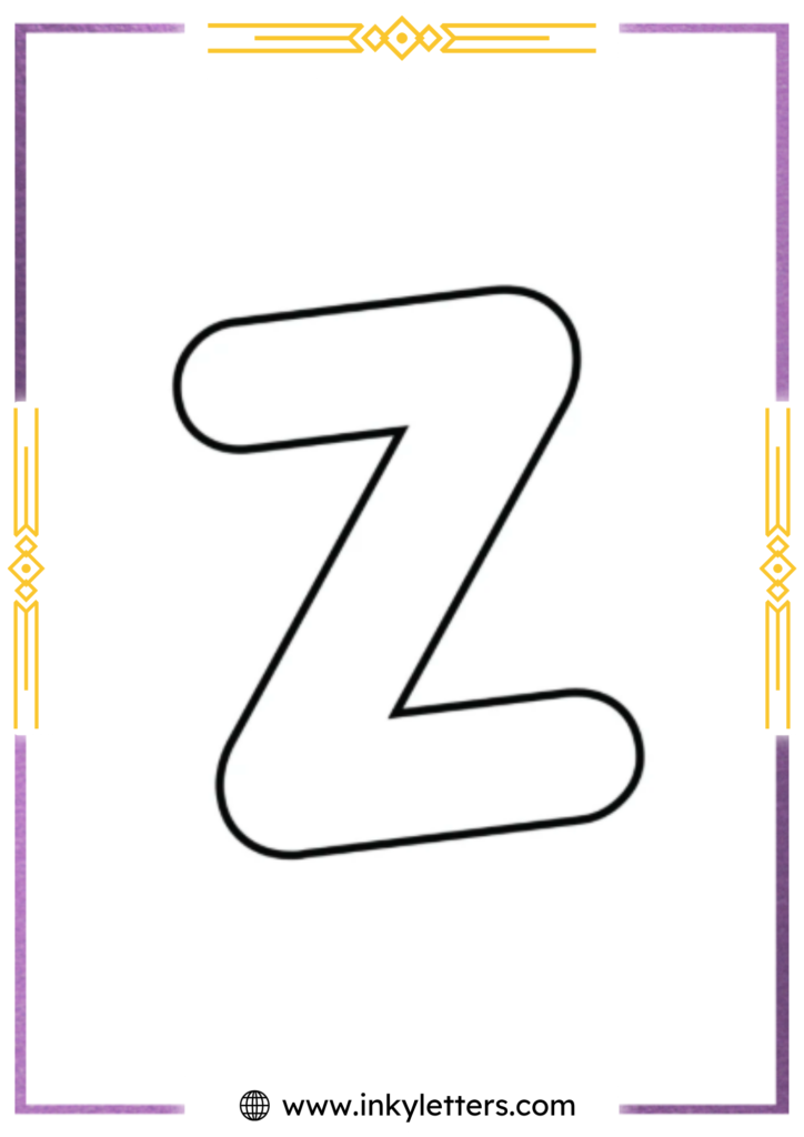 Porky's font uppercase Bubble Letter z